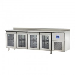 Öztiryakiler TA 470 NMV Horizontal Type Refrigerator, 4 Glass Doors, 625 L - Öztiryakiler
