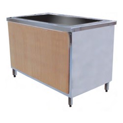 Öztiryakiler TAG 370 NTV Wood Veneered Cold Service Counter, 188x70x85 cm - Öztiryakiler