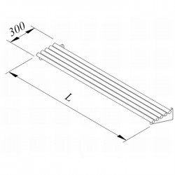 Öztiryakiler Tray Slide Stand, 190x30 cm - Öztiryakiler