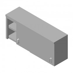 Öztiryakiler Wall Cabinet with Mezzanine Shelf, 140x40 cm - Öztiryakiler