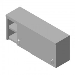 Öztiryakiler Wall Cabinet with Mezzanine Shelf, 190x40 cm - Öztiryakiler