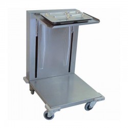 Öztiryakiler Wheeled Tray Stacking Unit, 55x65x90 cm - Öztiryakiler