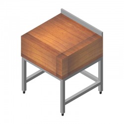 Öztiryakiler Wooden Table Meat Log, 50x50 cm - Öztiryakiler