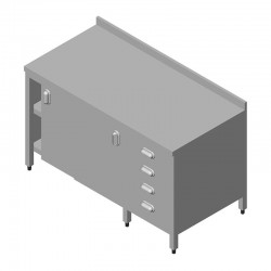 Öztiryakiler Work Bench with Drawers and Shelves, 140x70 cm - Öztiryakiler