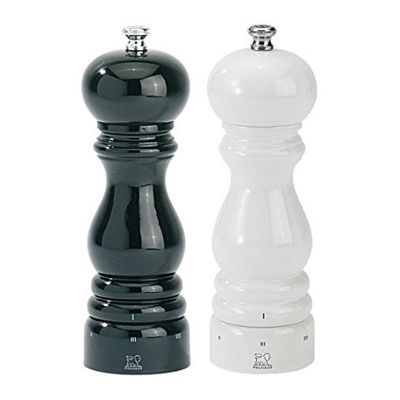 Peugeot Paris U-Select Karabiber Tuz Değirmeni, 2'li, 12 cm, Siyah-Beyaz - 1