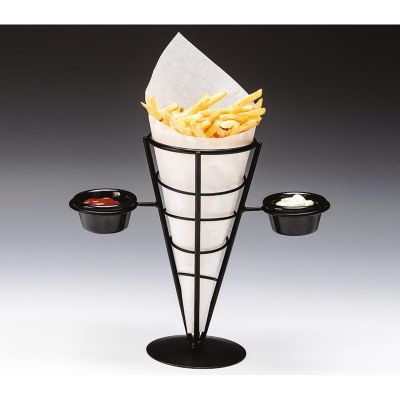 Zicco CS-77934 Patates Yerleşik Sosluklu Servis Standı, 12x24.5 cm - 1