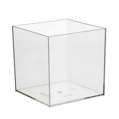 Bora Plastik Kare Kavanoz, Polikarbonat 12x12x16 cm - 1