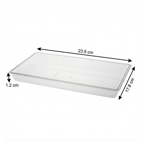 Bora Plastik Polikarbon Teşhir Tepsisi, 23.5x17.8 cm - Bora Plastik (1)