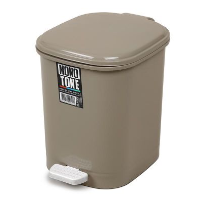 Bora Plastik Pedallı Çöp Kovası, No: 3, 22 L, Kahverengi - 1