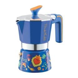 Pedrini Frida Kahlo Moka Pot, 3 Cup, Mavi - Thumbnail