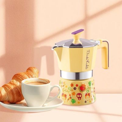 Pedrini Frida Kahlo Moka Pot, 3 Cup, Sarı - 2