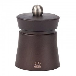 Peugeot Baya Pepper Mill, Wooden, 8 cm, Chocolate Colour - Peugeot