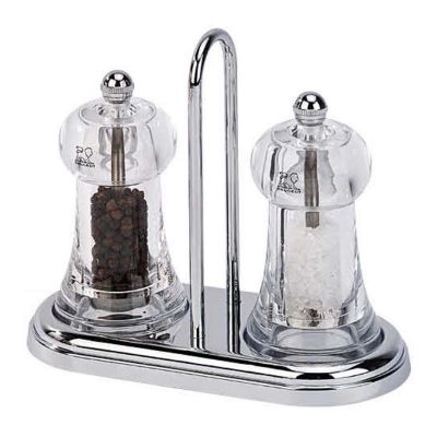 Peugeot Duo Brasserie Akrilik Tuz Karabiber Değirmen Seti, 11 cm - 1