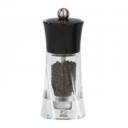 Peugeot Molene Acrylic Pepper Mill, 14 cm, Black - Peugeot