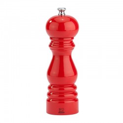 Peugeot Paris Black Pepper Mill, 18 cm, Lacquered Red - Peugeot
