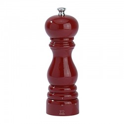 Peugeot Paris U-Select Salt Mill, 18 cm, Lacquered Dark Red - Peugeot