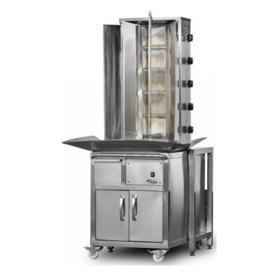 Pimak Arabalı Döner Makinesi, 4+4 Radyanlı, Doğalgazlı - 1