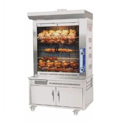 Pimak Casted Chicken Turning Machine, 36 Chicken Capacity, Natural Gas - Pimak