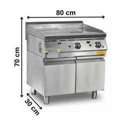 Pimak Düz Pleyt Izgara, 80 cm, Doğalgazlı - 2