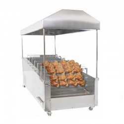 Pimak Horizontal Type Chicken Turning Machine, 40 Chicken Capacity, Coal - Pimak