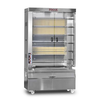 Pimak Kollu Piliç Çevirme Makinesi, 30 Piliç Kapasiteli, Doğalgazlı - 1