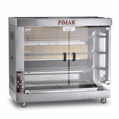 Pimak Kollu Set Üstü Piliç Çevirme Makinesi, 15 Piliç Kapasiteli, Doğalgazlı - 1