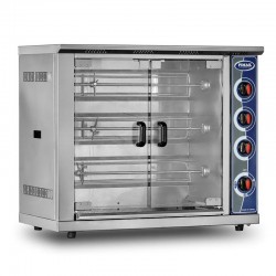 Pimak Single Showcase Chicken Turning Machine, 15 Chicken Capacity, Electric - Pimak