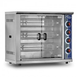 Pimak Single Showcase Chicken Turning Machine, 15 Chicken Capacity, LPG - Pimak