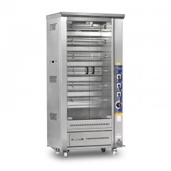 Pimak Vertical Type Chicken Turning Machine, 24 Chicken Capacity, Natural Gas - Pimak