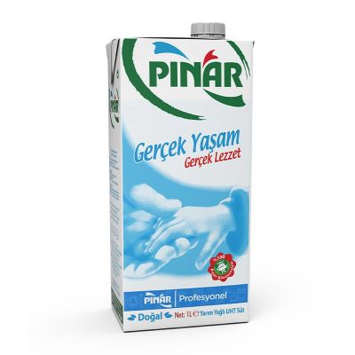 Pınar Profesyonel %1.5 Yarım Yağlı Süt, 1 L - 1