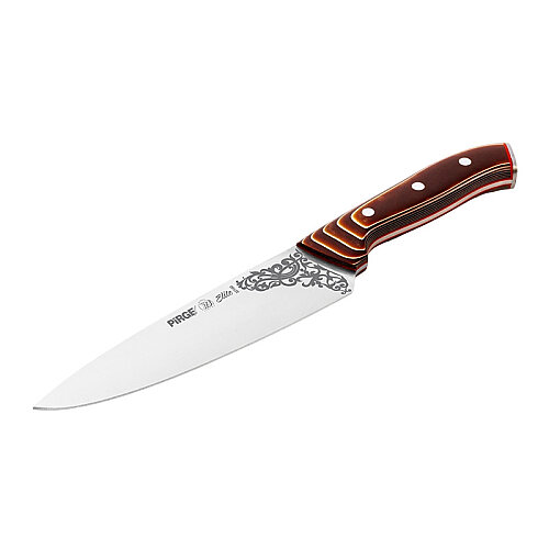 Pirge 32160 Elite Şef Bıçağı, 19 cm, Kahverengi - Pirge