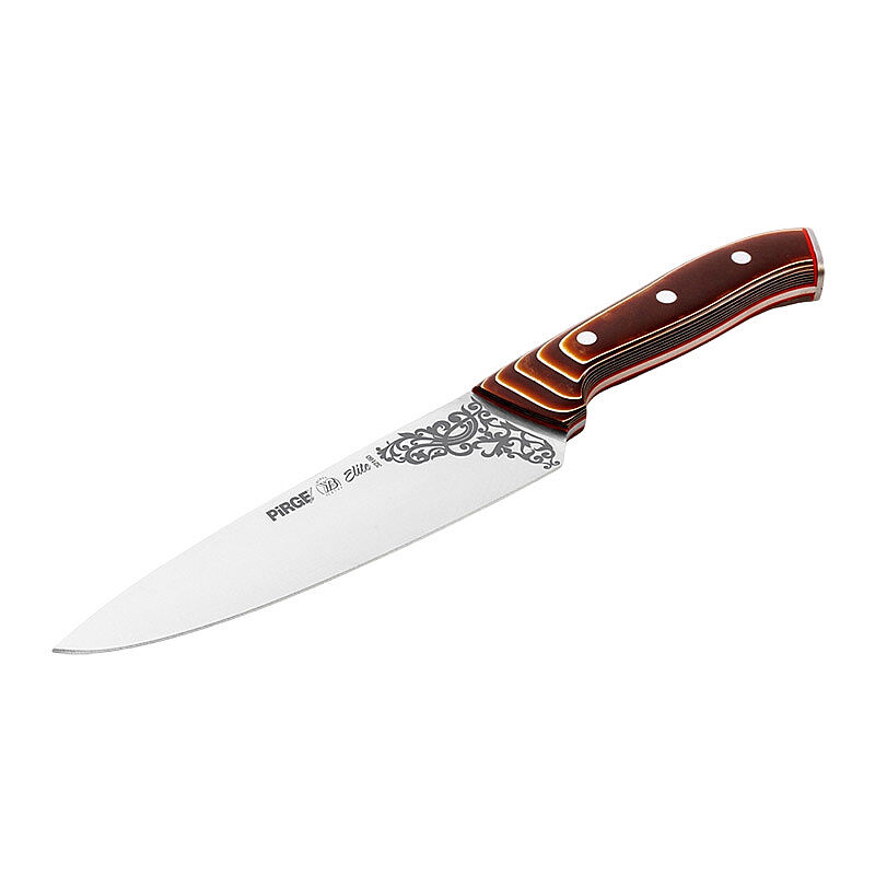 Pirge 32160 Elite Şef Bıçağı, 19 cm, Kahverengi - Pirge