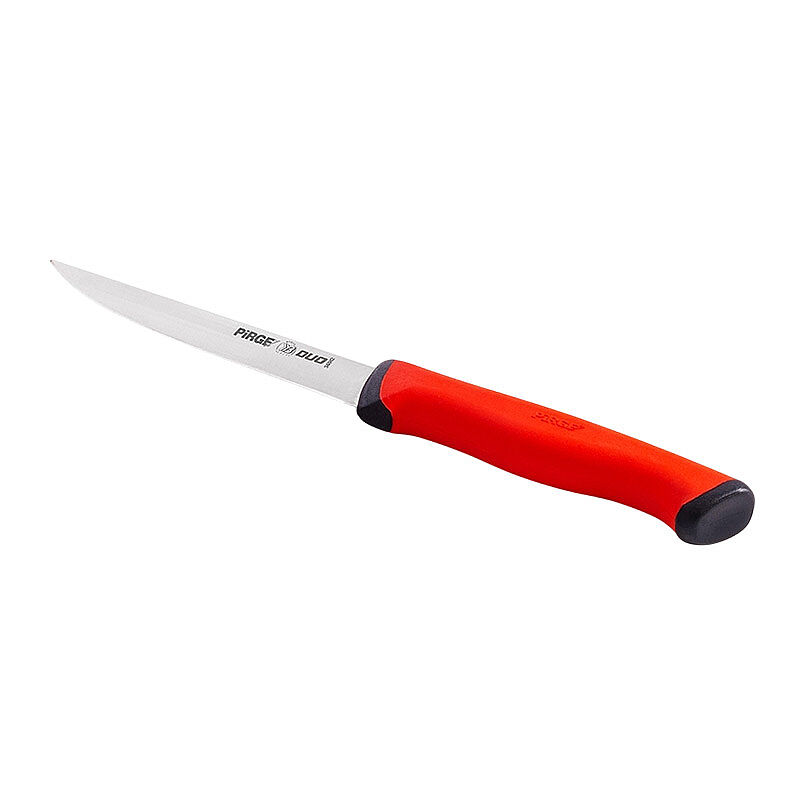 Pirge 34042 Sebze Kasap Bıçağı, 12 cm, Kırmızı - Pirge