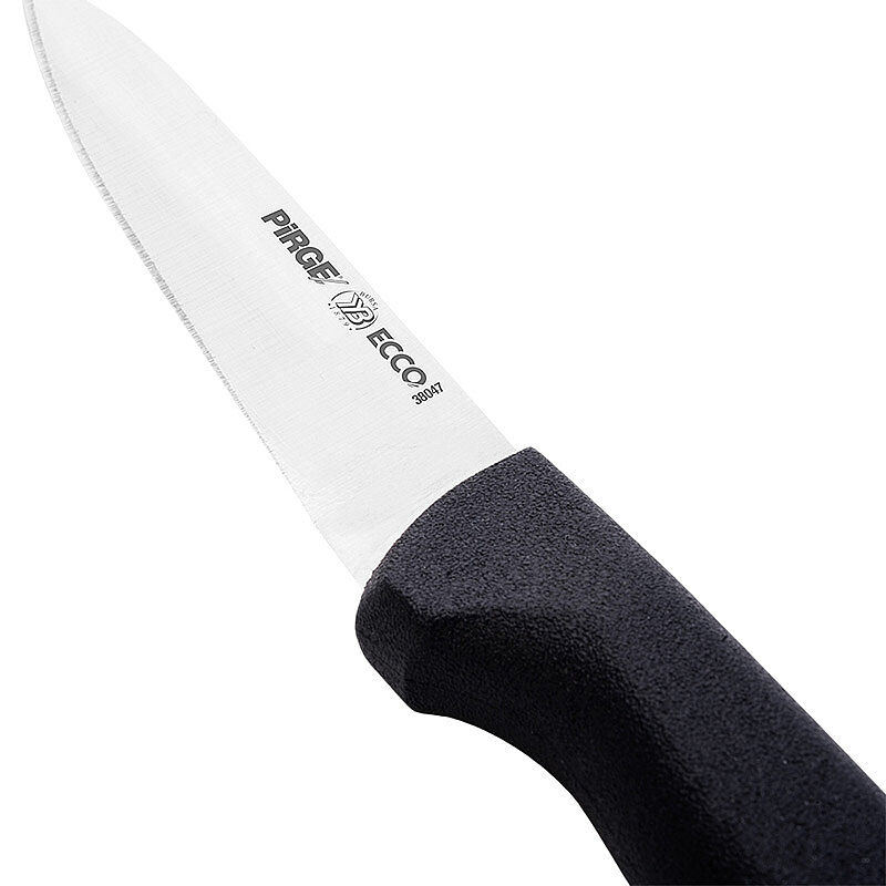 Pirge 38047 Ecco Sivri Sebze Bıçağı, 9 cm, Siyah - Pirge