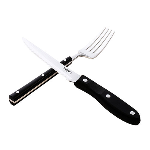 Pirge 41085 Elite Bıçak ve Çatal Seti, Siyah - 8