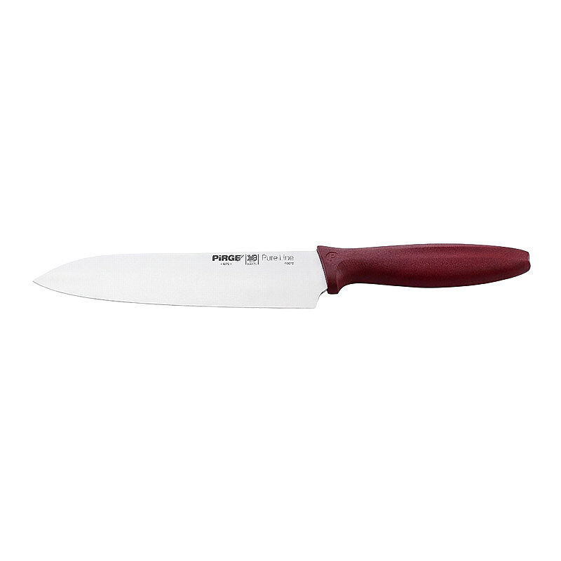 Pirge 46019 Pure Line Şef Bıçağı, 19 cm, Bordo - Pirge