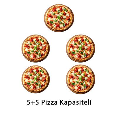 Öztiryakiler 24 cm x 5+5 Pizza Kapasiteli Çift Katlı Pizza Fırını, Elektrikli - 2