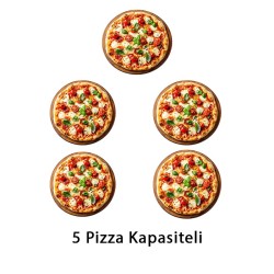 Öztiryakiler 24 cm x 5 Pizza Kapasiteli Tek Katlı Pizza Fırını, Elektrikli - Thumbnail