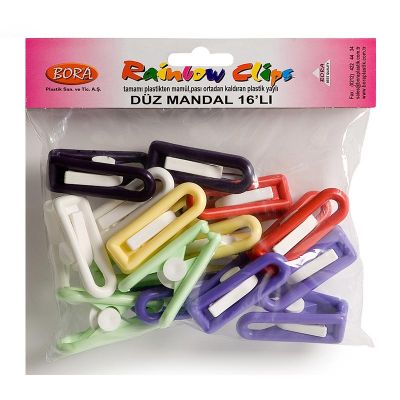 Bora Plastik Masa Mandalı, 16 Adet - 1