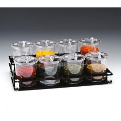 Zicco ZCP-527 Polikarbon Sosluk Reçellik Baharatlık Standı, 49x27x18 cm - Zicco