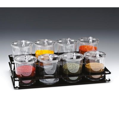 Zicco ZCP-527 Polikarbon Sosluk Reçellik Baharatlık Standı, 49x27x18 cm - 1