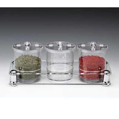 Zicco ZCP-528 Polikarbon Sosluk Reçellik Baharatlık Standı, 37x14x14 cm - 1