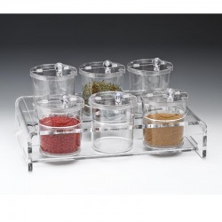 Zicco ZCP-524 Polikarbon Sosluk Reçellik Baharatlık Standı, 42x26x20 cm - Zicco