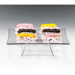 Zicco ZCP-626 Ayaklı Polikarbon Teşhir Standı, 20x20x7 cm, Şeffaf - Zicco