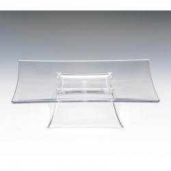 Zicco ZCP-627 Ayaklı Polikarbon Teşhir Standı, 25x25x7 cm, Şeffaf - Zicco