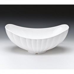 Zicco ZCP-472 Polikarbon Teşhir Kase, 42.5x25.5 cm, Beyaz - Zicco