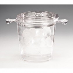 Zicco ZCP-338 Çift Cidarlı Polikarbon Buz Kovası, 15x15 cm, Şeffaf - Zicco