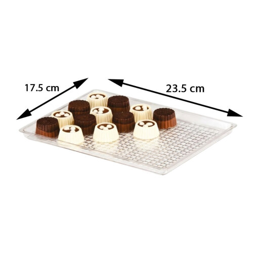 Zicco ZCP-252 Polikarbon Çikolata Teşhir Tepsisi, 17.5x23.5 cm - 2