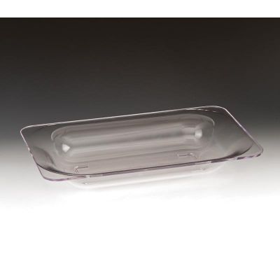 Zicco ZCP-298 Polikarbon Dikdörtgen Teşhir Tabağı, 40x26x6.5 cm, Şeffaf - 1