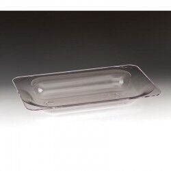 Zicco ZCP-298 Polikarbon Dikdörtgen Teşhir Tabağı, 40x26x6.5 cm, Şeffaf - Zicco